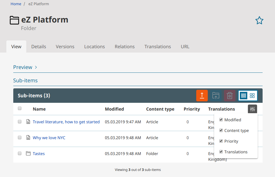 Back office improvements